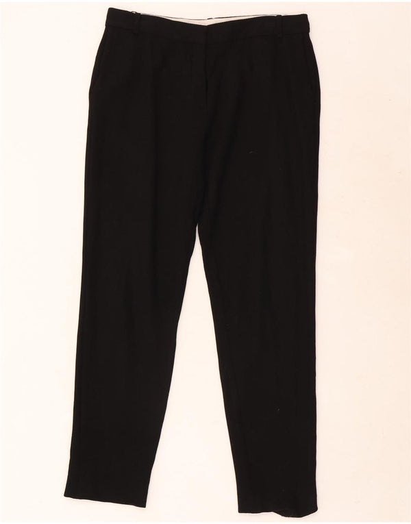 Massimo Dutti Damen Slim Chinohose EU 38 Small W28 L27 Schwarze Viskose