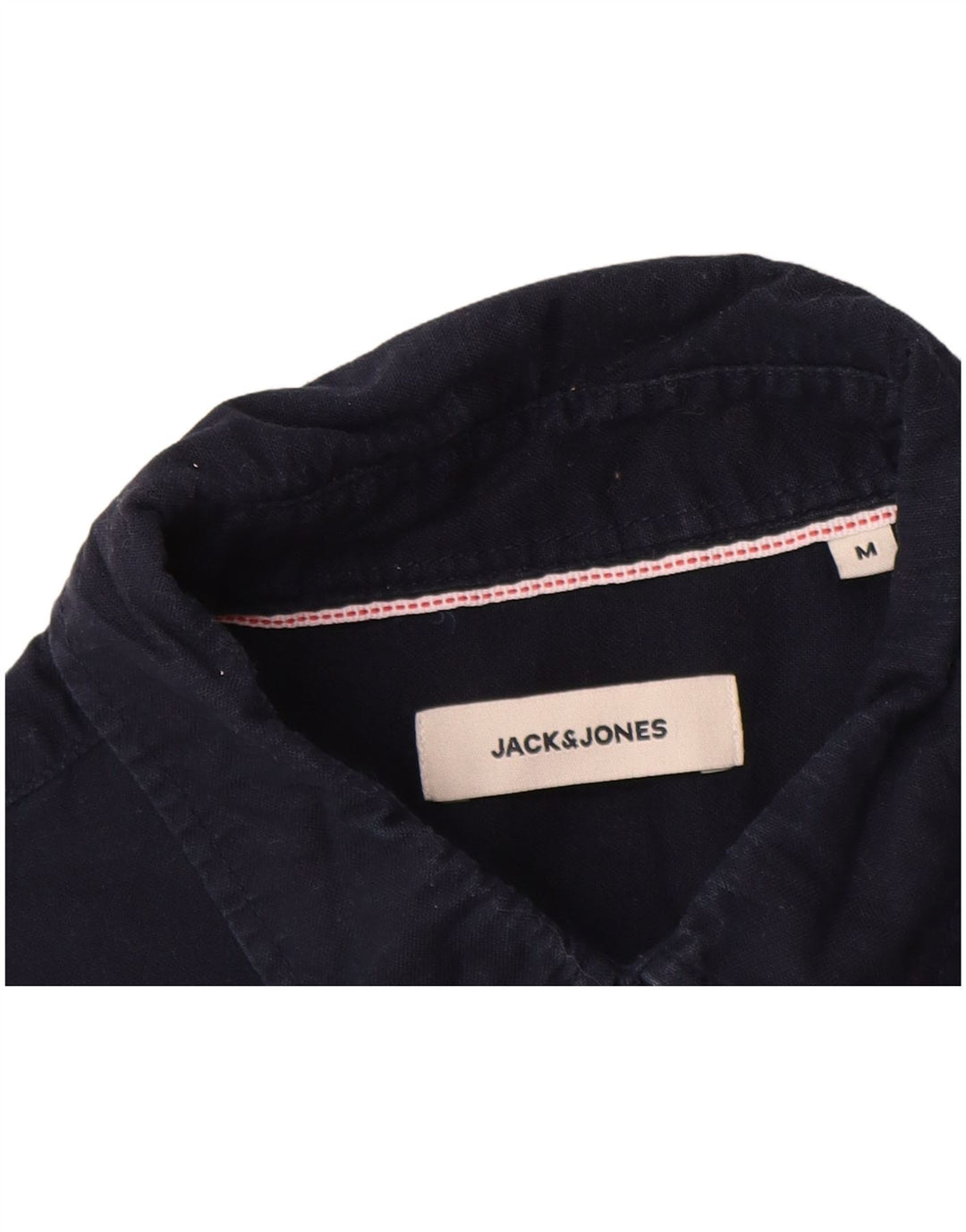 Jack & Jones Herrenhemd aus mittelblauer Baumwolle in Marineblau