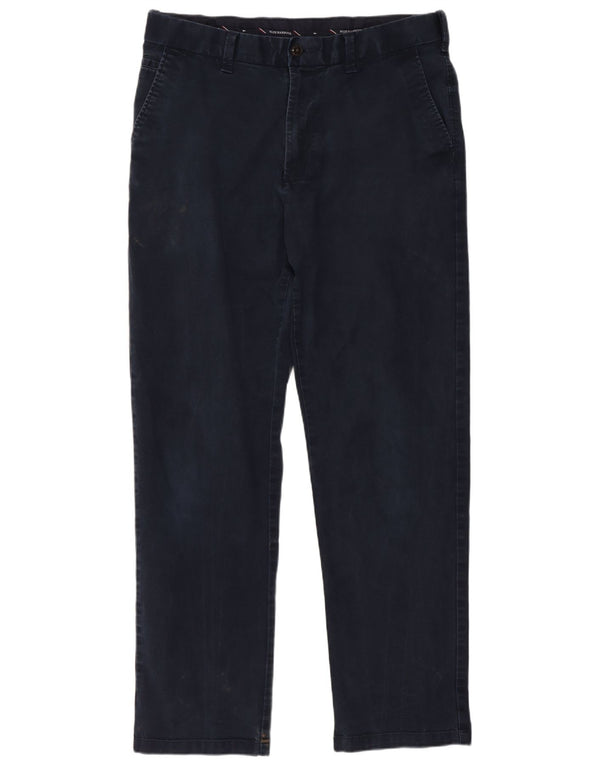 Marks & Spencer Herren Blue Harbour Gerade Chinohose W34 L31 Marineblau