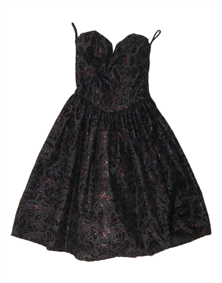 ORSAY Womens Strapless Dress IT 36 XS Black Paisley Polyester Vintage Orsay and Second-Hand Orsay from Messina Hembry 