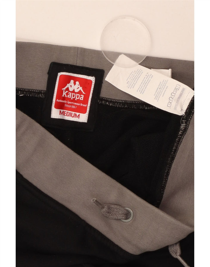 Kappa Damen Trainingshose Jogger UK 14 Mittelschwarze Baumwolle