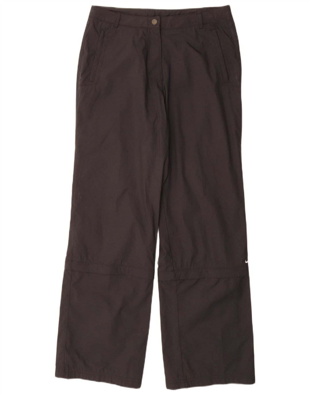 NIKE Damen-Trainingshose UK 12 Mittelschwarzes Polyester