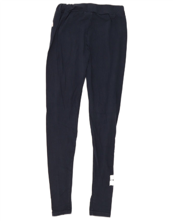 Ellesse Damen Leggings UK 10 Small Marineblaue Baumwolle