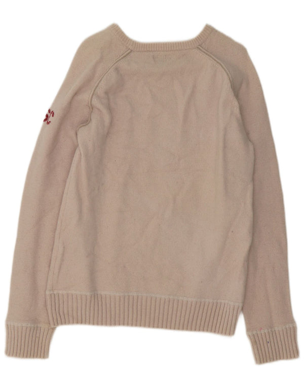 Levi's Damen-Pullover mit U-Boot-Ausschnitt, Gr. 14, Beige, Wolle