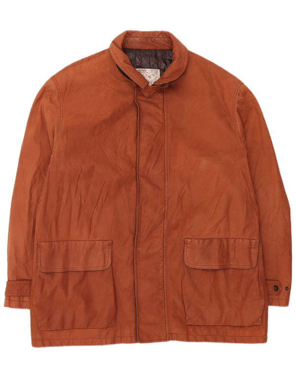 Dibi Herren Lederjacke UK 42 XL Braunes Leder