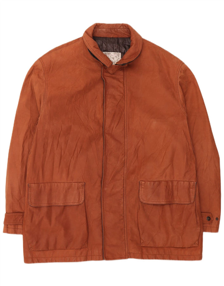 Dibi Herren Lederjacke UK 42 XL Braunes Leder