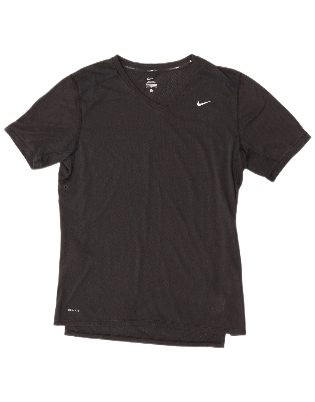 Nike Herren Dri Fit T-Shirt Top Medium Schwarz Polyester