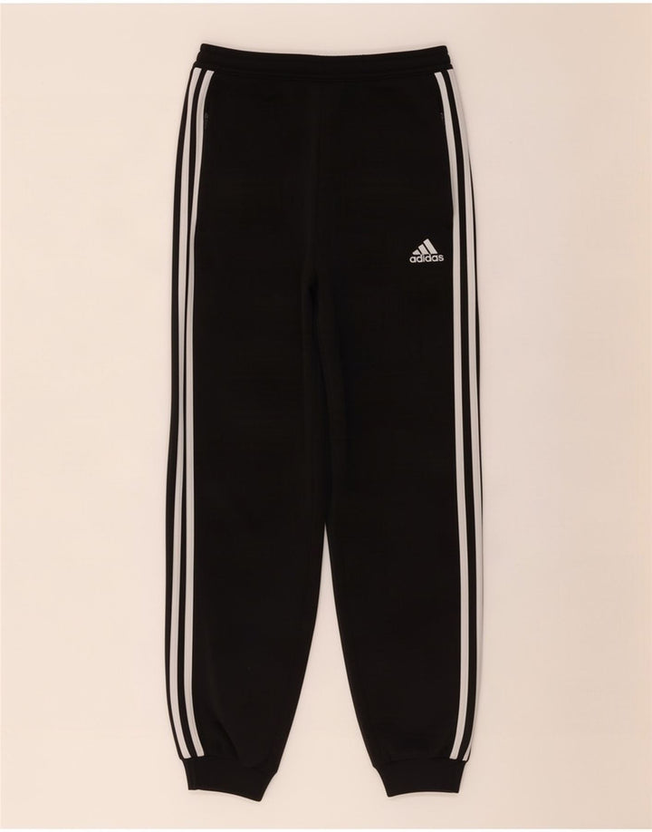 Adidas Jungen-Trainingshose, Jogginghose, 11–12 Jahre, schwarzes Polyester