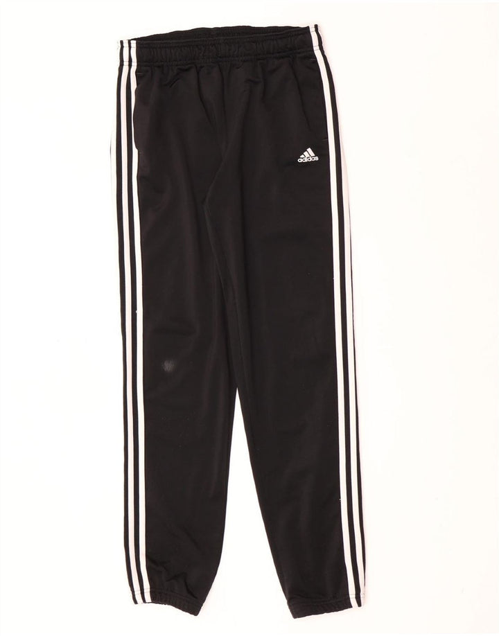 Adidas Jungen-Trainingshose, Jogginghose, 13–14 Jahre, schwarzes Polyester