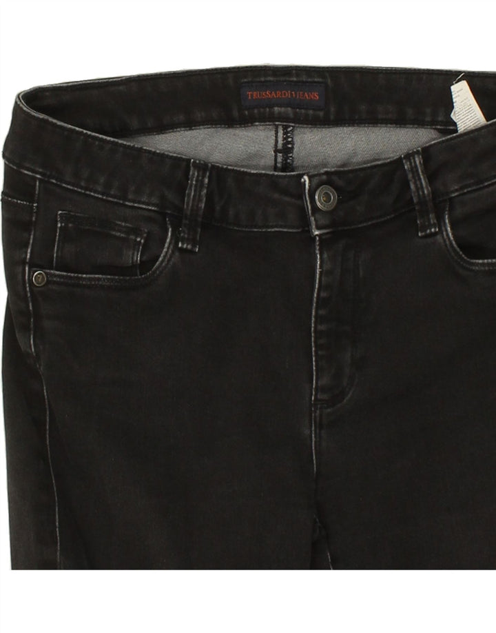 TRUSSARDI Womens Slim Jeans W30 L27  Black Cotton Vintage Trussardi and Second-Hand Trussardi from Messina Hembry 