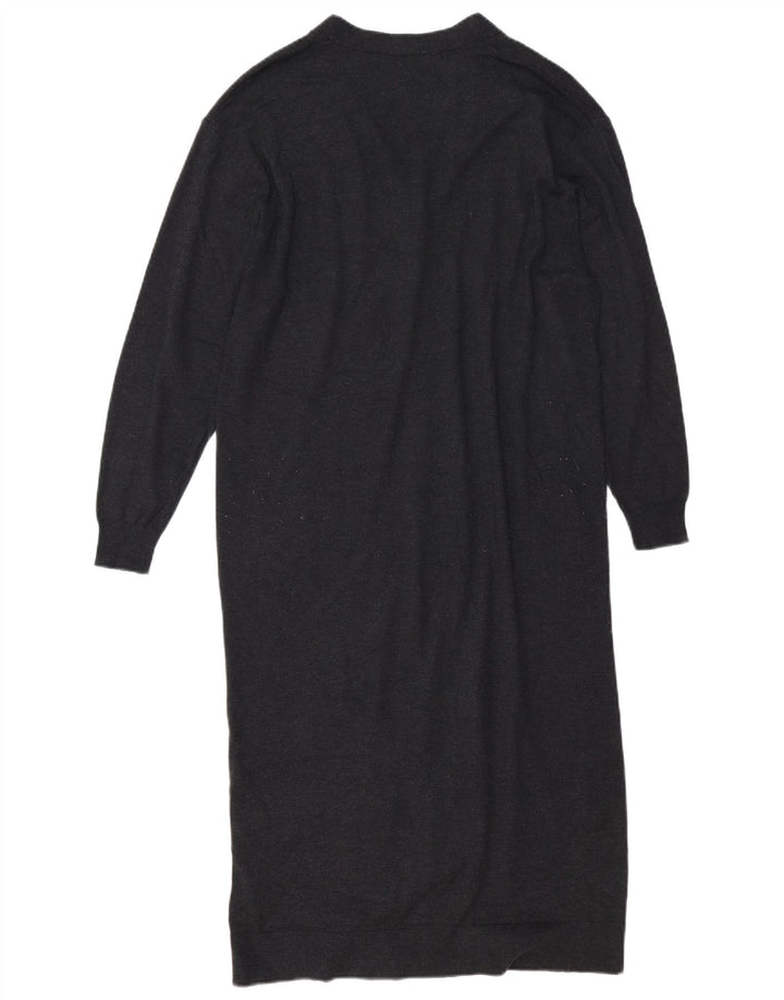 Langer, übergroßer Damen-Cardigan von Zara, Gr. 10, Größe S, Grau, Polyester