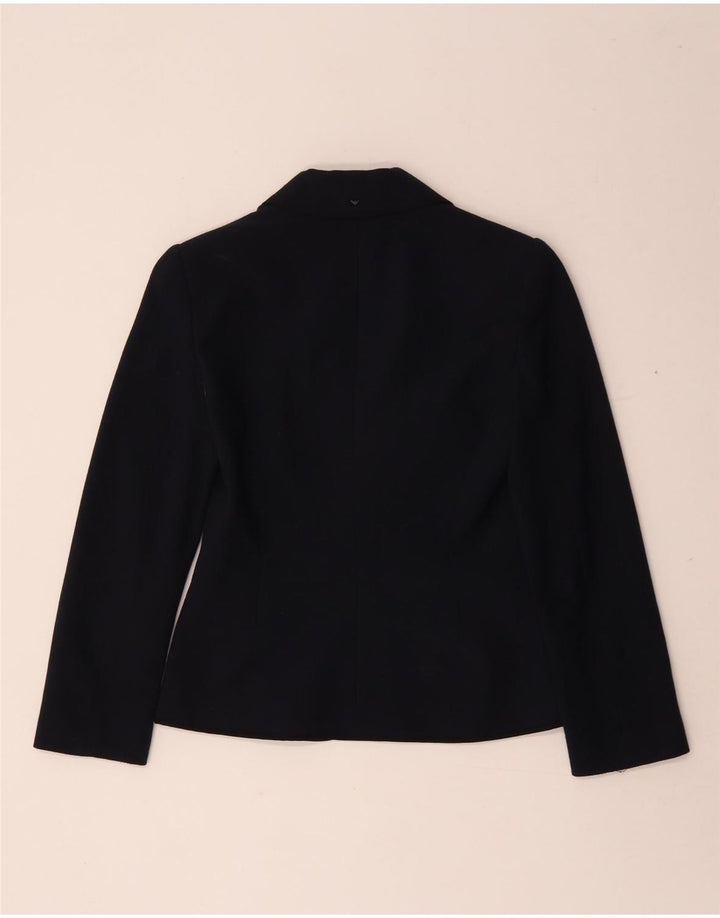 Armani Jeans Damen 2-Knopf-Blazerjacke IT 40 Small Marineblau