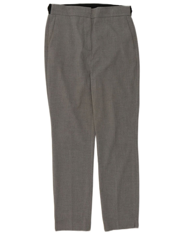 Zara Slim Chino-Hose für Damen, mittelgroß, W30, L28, grau, Polyester