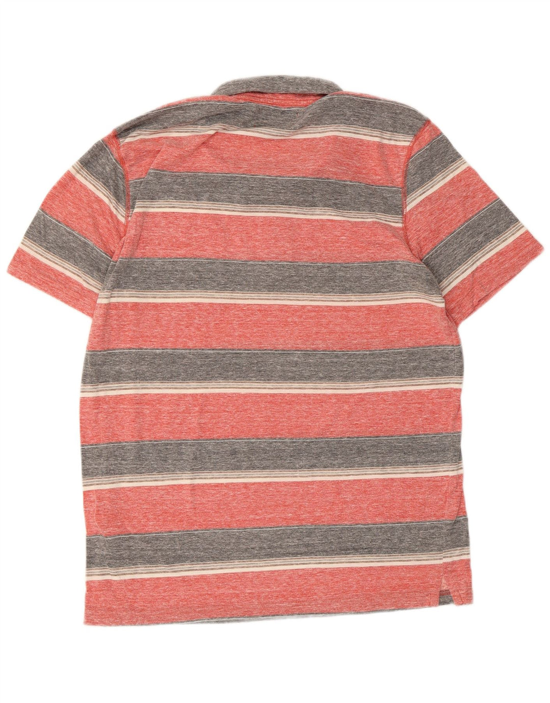 Hurley Herren-Poloshirt, groß, rosa gestreift, Polyester