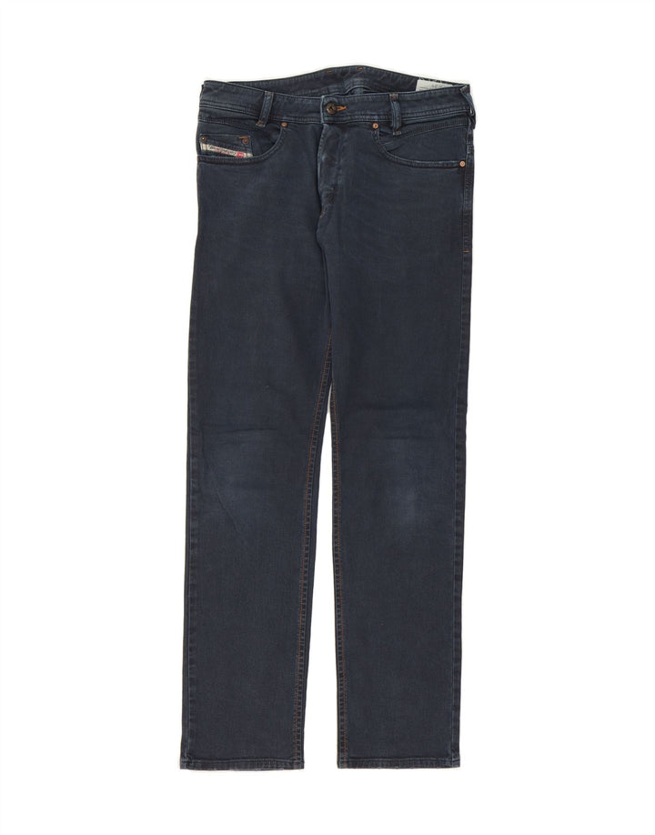 DIESEL Womens Iakop Regular Slim Straight Jeans W29 L30 Black Cotton Vintage Diesel and Second-Hand Diesel from Messina Hembry 
