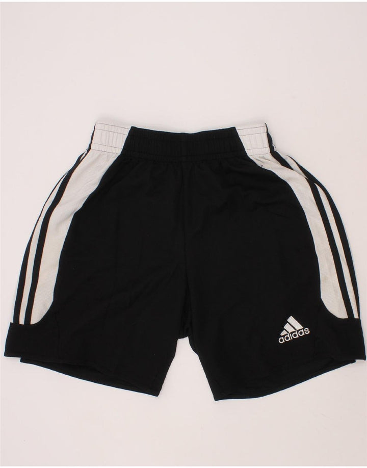 ADIDAS Boys Sport Shorts 9-10 Years  Black Colourblock Vintage Adidas and Second-Hand Adidas from Messina Hembry 