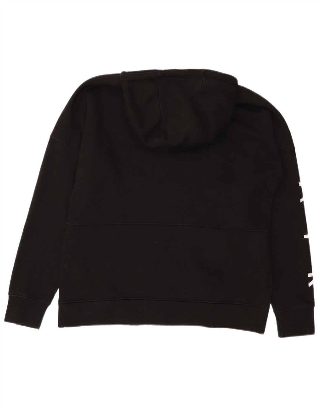 Nike Herren-Kapuzenpullover mit grafischem Reißverschluss, groß, aus schwarzer Baumwolle