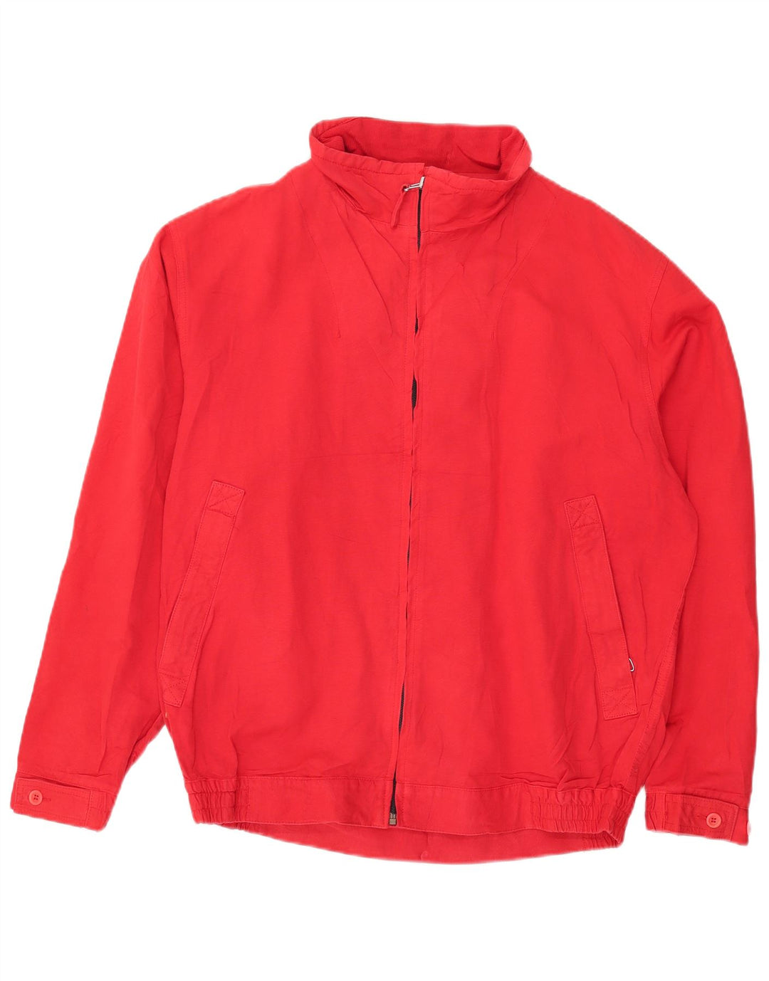 Vintage Herren Bomberjacke UK 40 Große rote Baumwolle