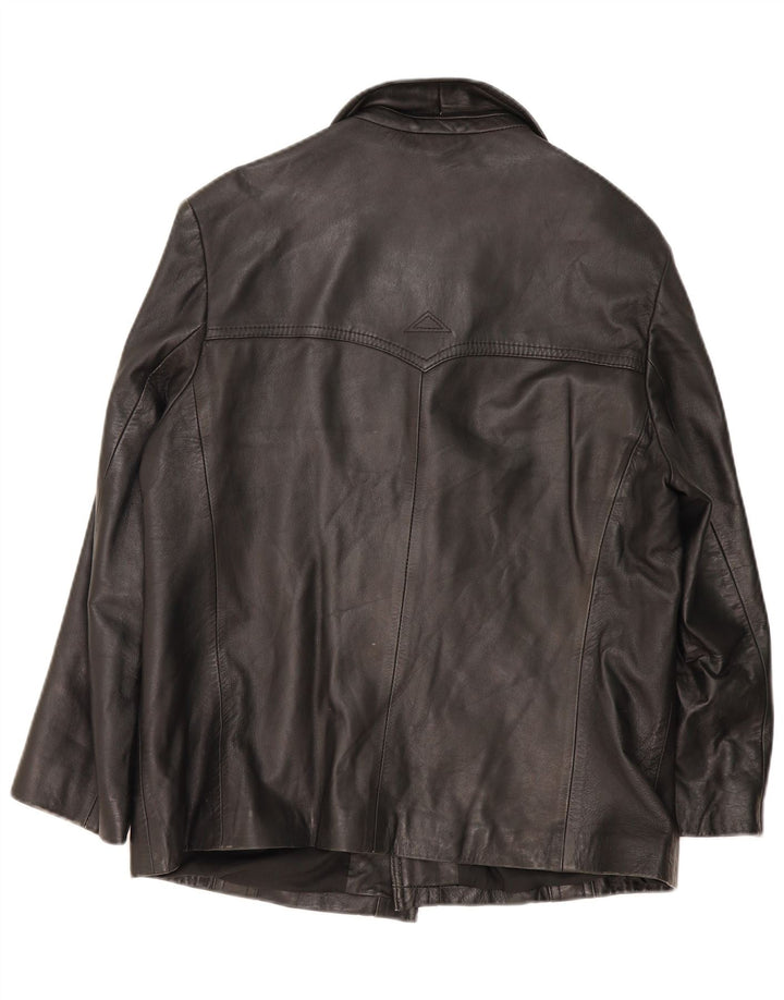 Vintage Herren Lederjacke UK 38 Medium Schwarz