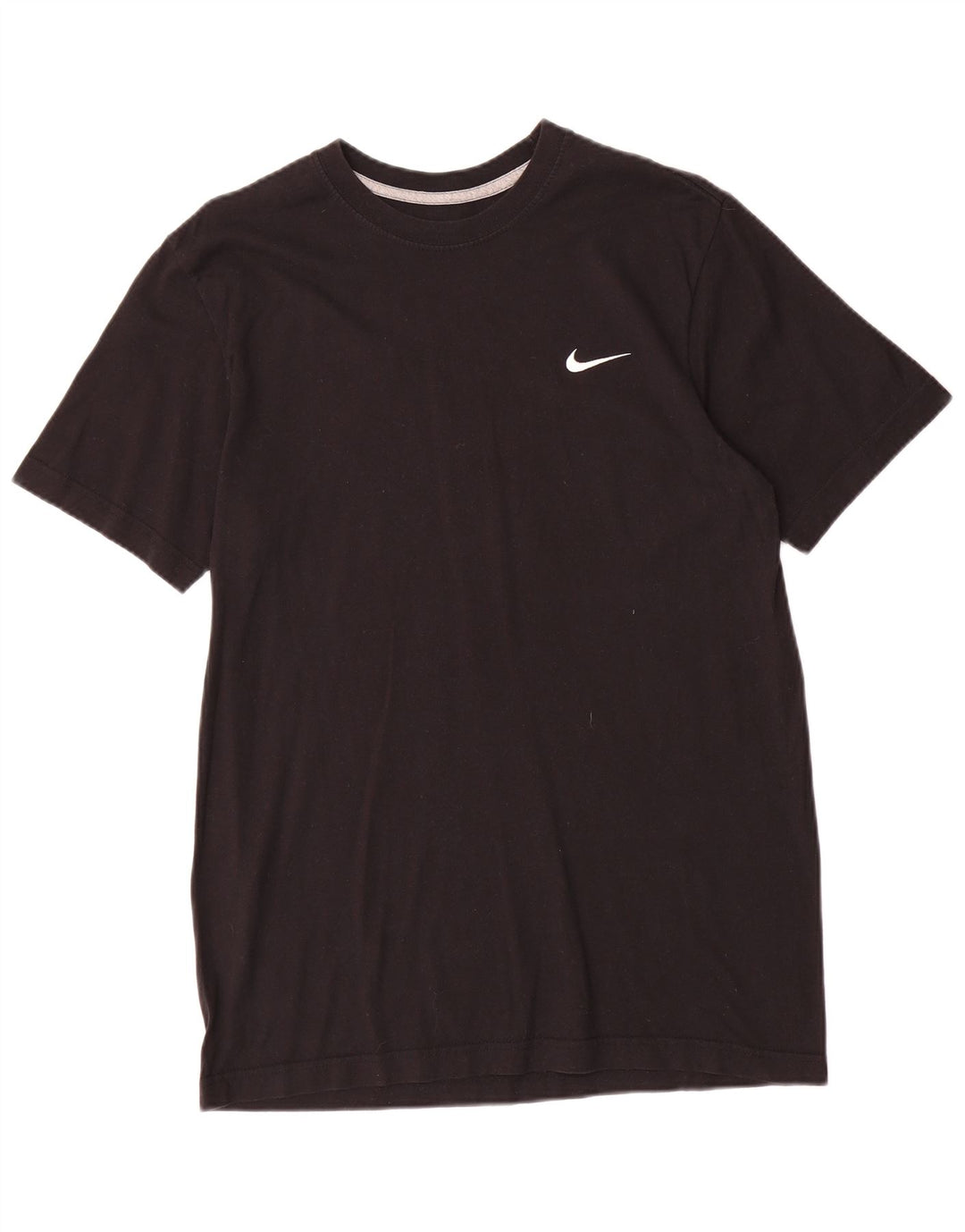 NIKE Herren-T-Shirt mit normaler Passform, mittelschwarze Baumwolle