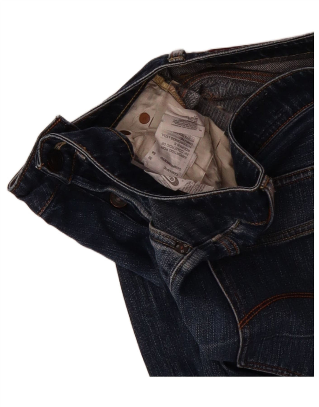 G-STAR Mens 3301 Straight Jeans W32 L34 Blue Cotton Vintage G-Star and Second-Hand G-Star from Messina Hembry 