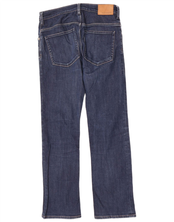 French Connection Herren Regular Straight Jeans W30 L32 Marineblau Baumwolle