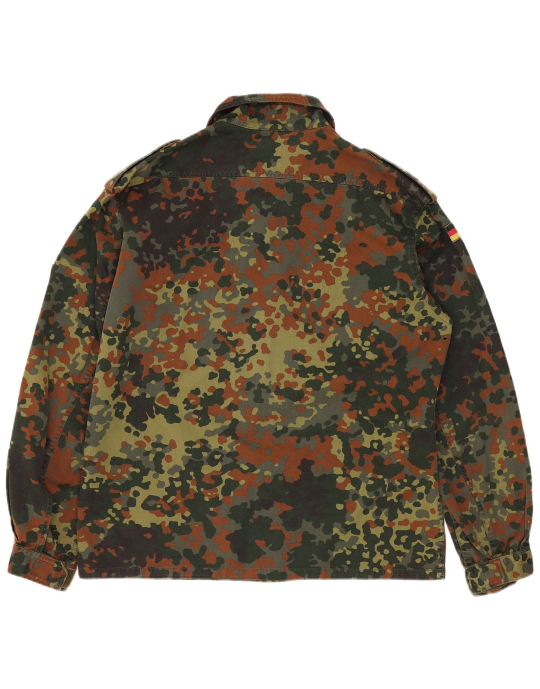 Vintage Herren Overshirt Militärhemd Small Khaki Camouflage