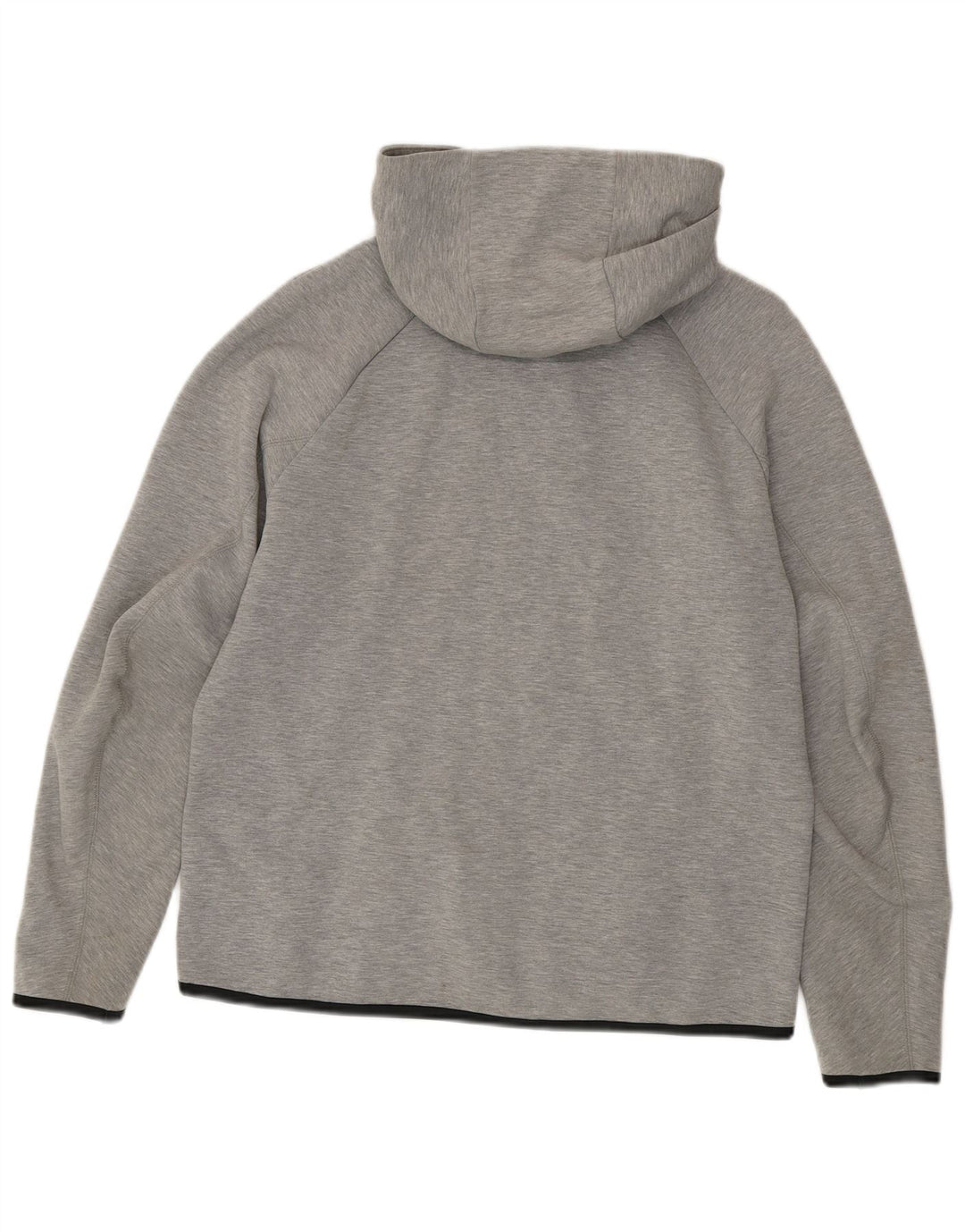 Nike Herren-Kapuzenpullover mit Reißverschluss, mittelgraue Baumwolle