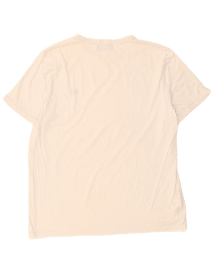 Fred Perry Herren T-Shirt Top XL Weiße Baumwolle