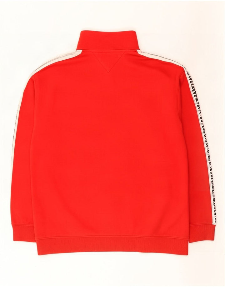 Tommy Hilfiger Herren-Sweatshirt mit Grafik, Mittelrot, Farbblock