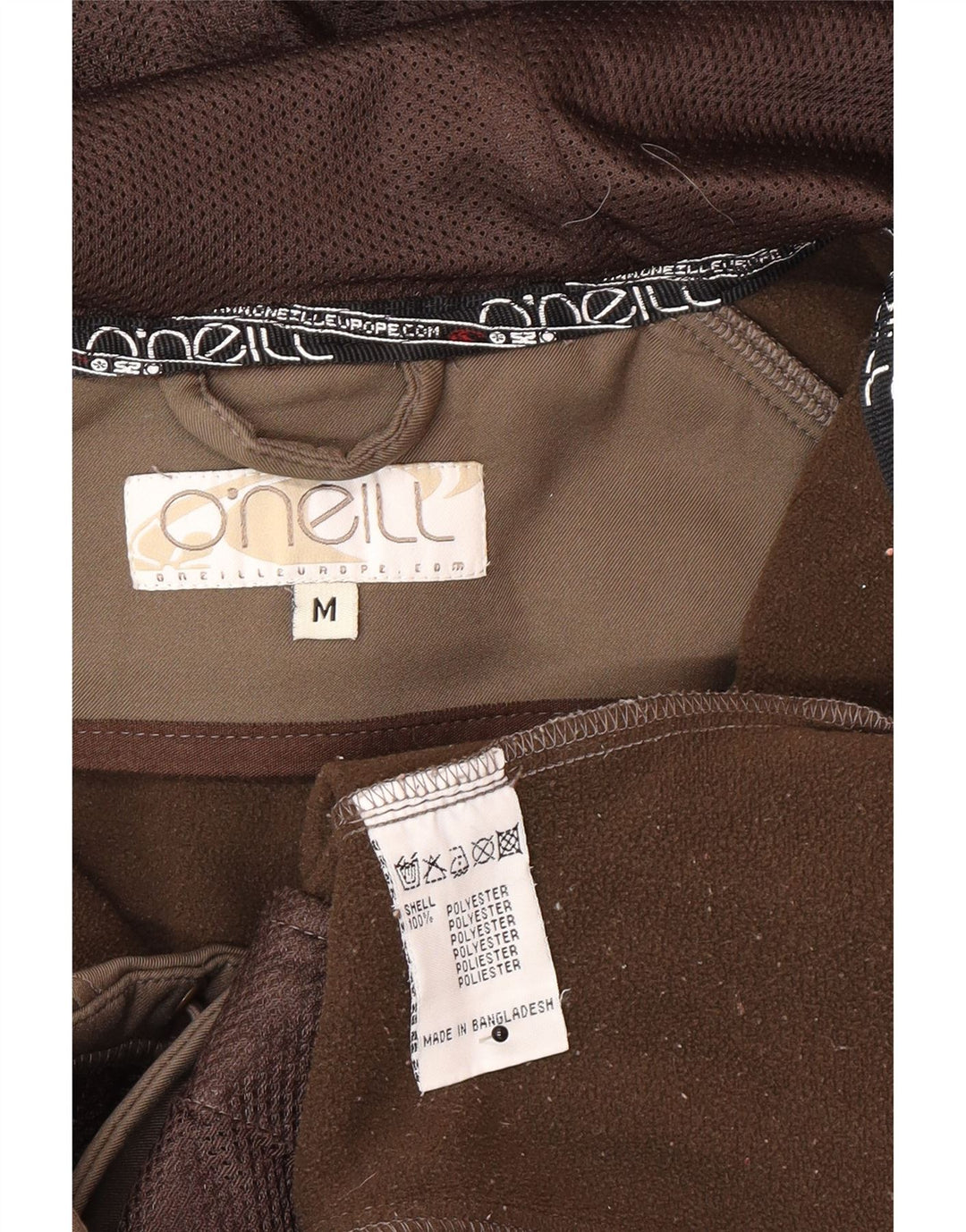 O'Neill Damen-Windbreakerjacke mit Kapuze, UK 12, mittleres Khaki, Polyester