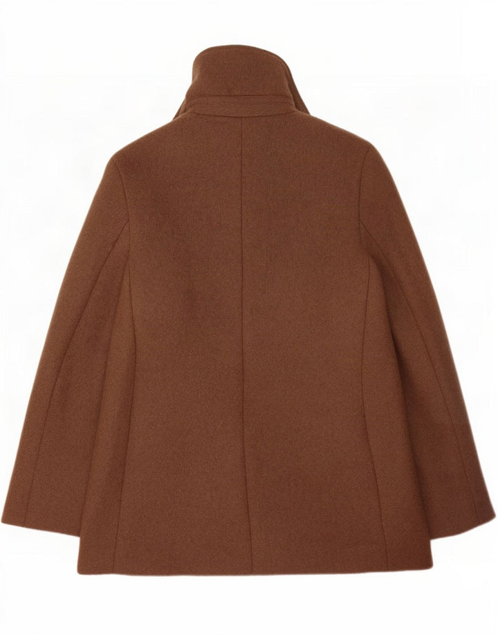 Cos Womens Open Overcoat EU 38 Mittelbraune Wolle