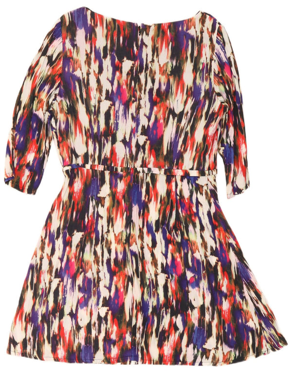 French Connection Damen-A-Linien-Kleid, Größe 44, mehrfarbig, Farbblock