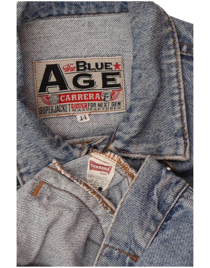 Carrera Jungen-Jeansjacke mit lockerer Passform, 13–14 Jahre, blaue Baumwolle