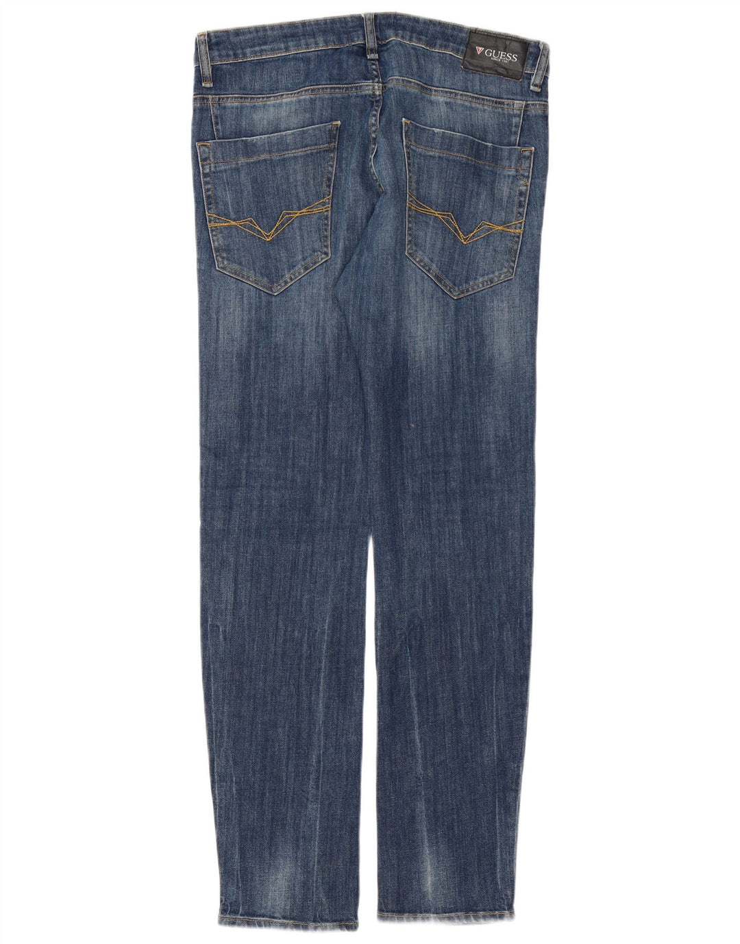 Guess Herren Slim Jeans W32 L32 Blaue Baumwolle