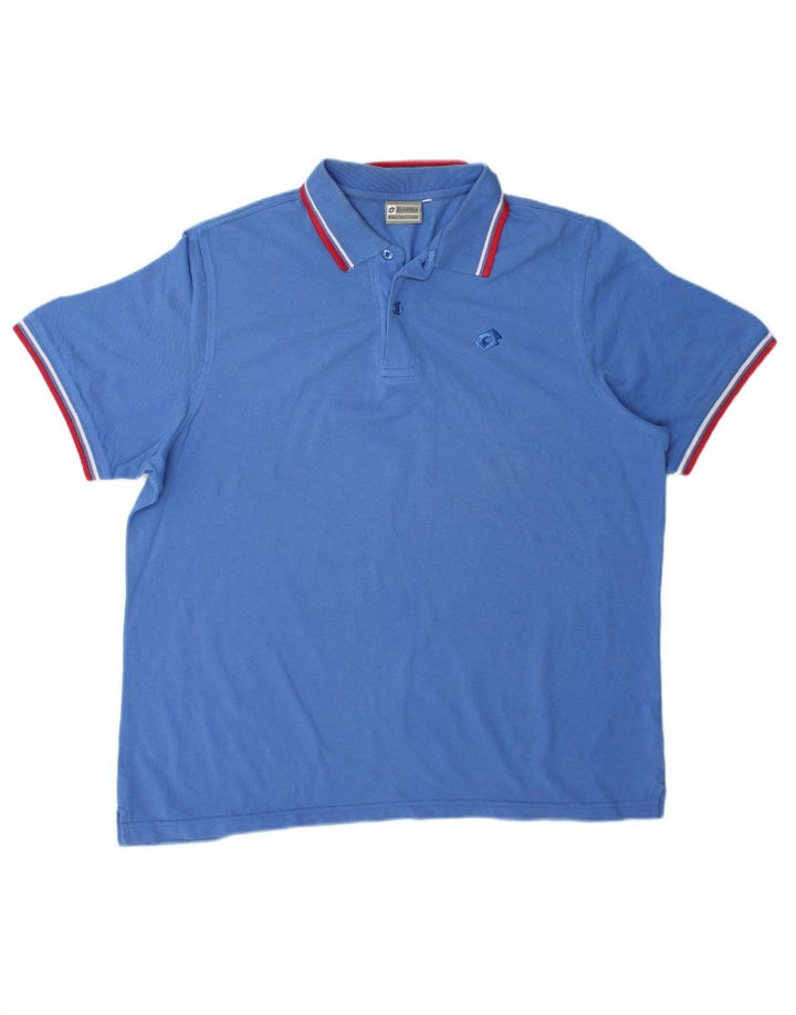 LOTTO Mens Polo Shirt XL Blue Cotton