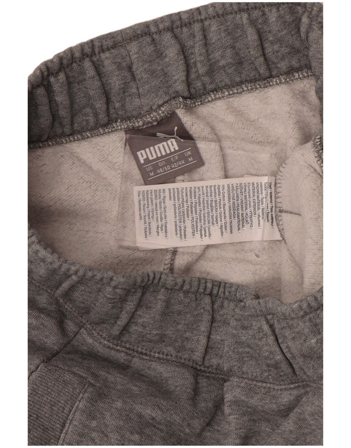 Puma Herren-Trainingshose, Jogginghose, mittelgrau, Baumwolle, Sport