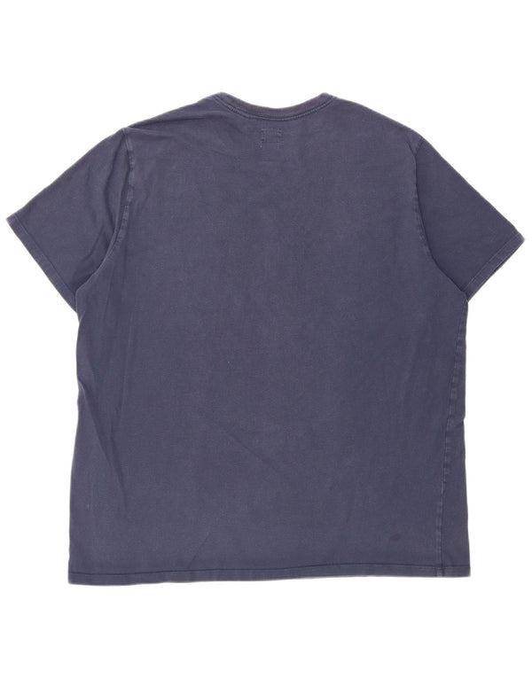 Levi's Herren T-Shirt Top XL Marineblau Baumwolle