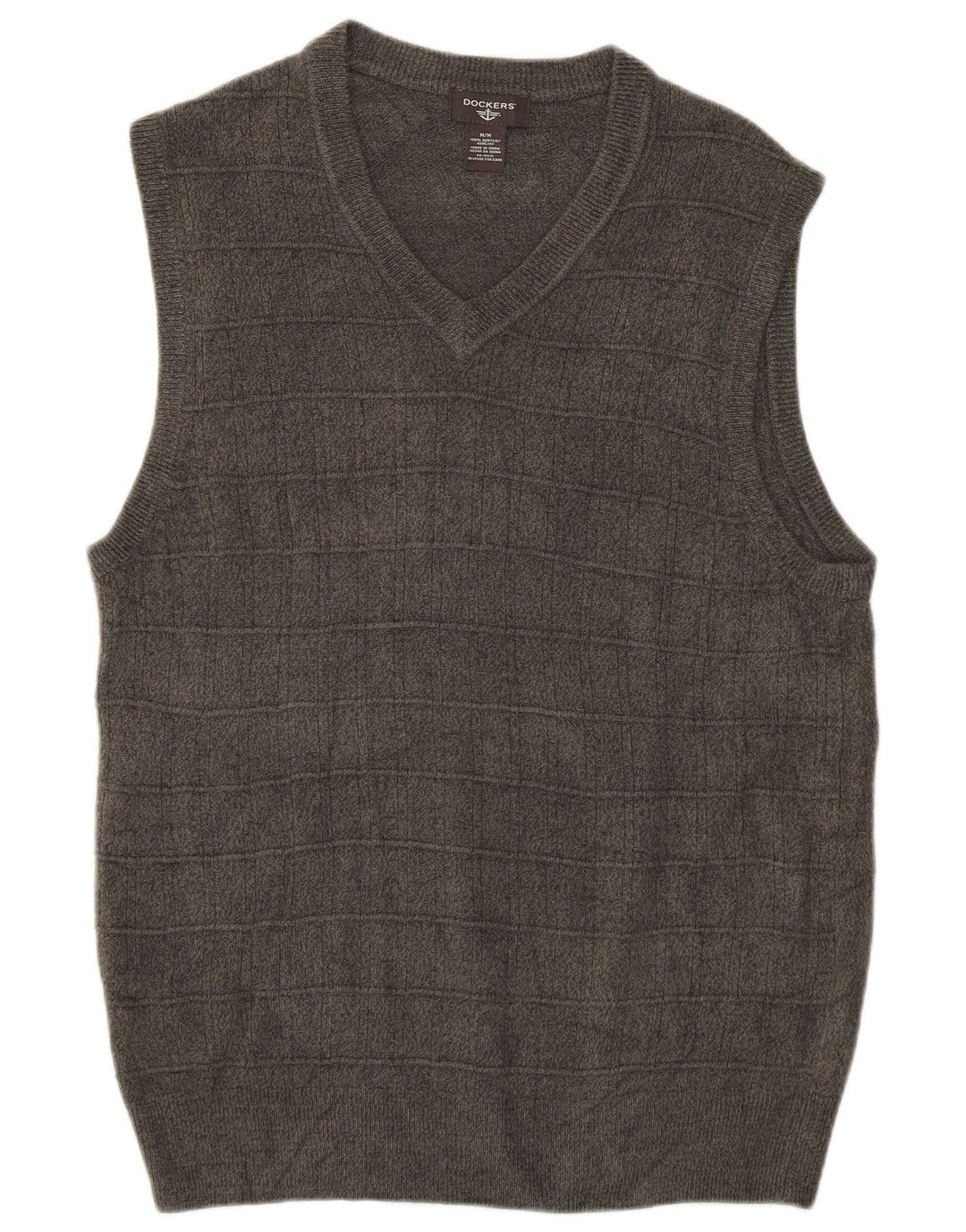Dockers Herren-Tanktop aus mittelgrauem Acryl