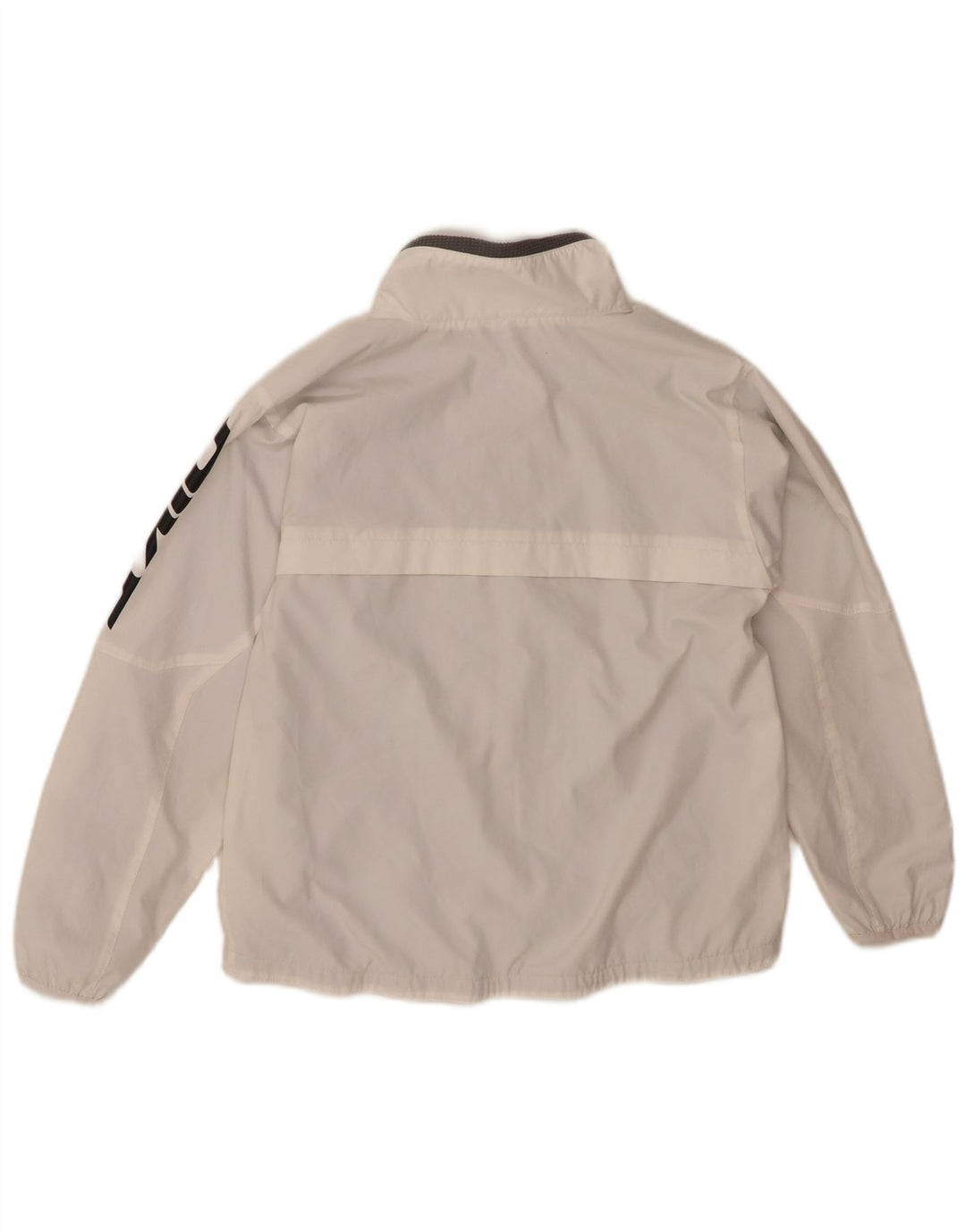 NIKE Boys Graphic Tracksuit Top Jacket 12-13 Years Large  White Polyester