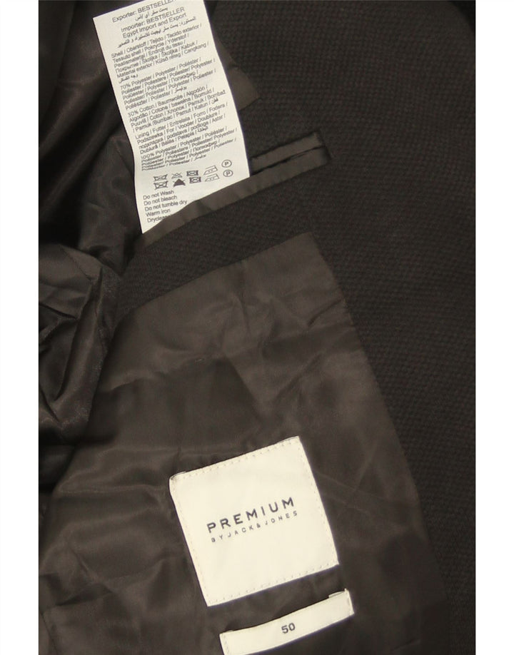 Jack & Jones Herren-Blazer mit 2 Knöpfen, EU 50, Größe L, Schwarz, Polyester