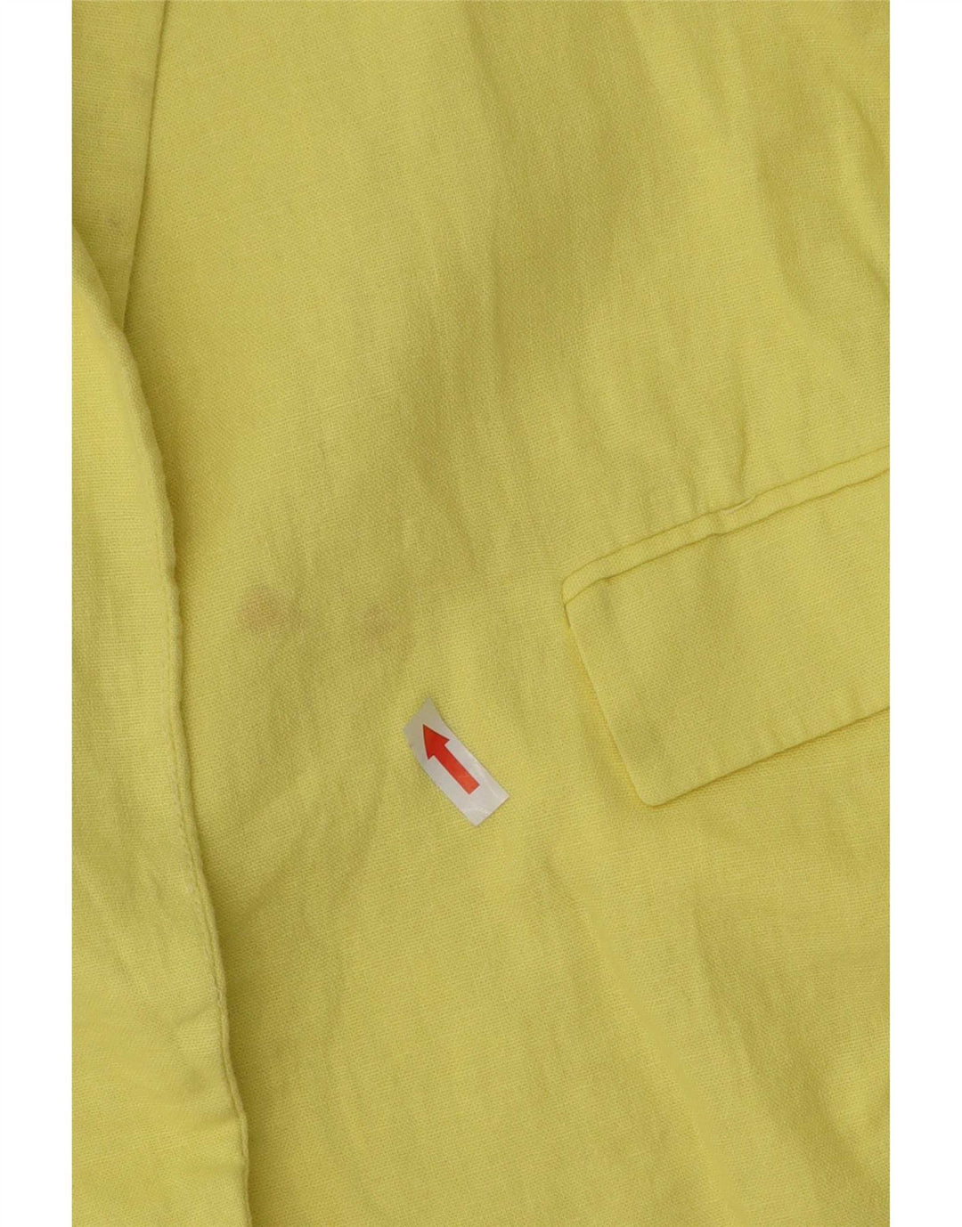 Zara Damen-Blazer mit 3/4-Ärmeln, offen, Gr. 40, groß, gelbes Acetat