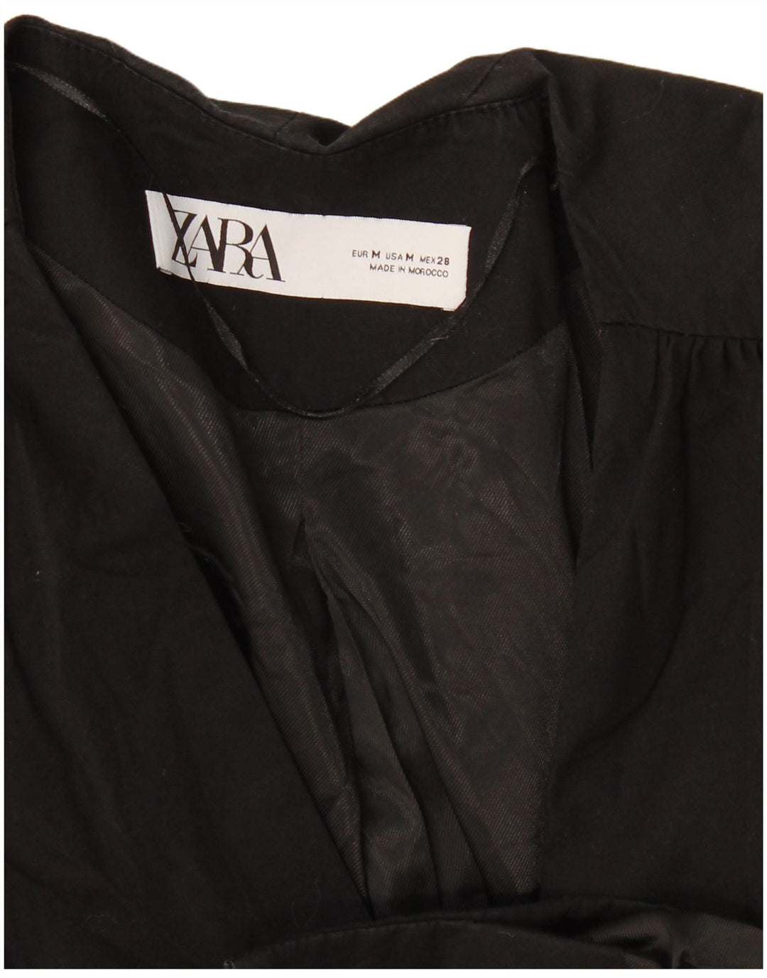 Zara Damen Blazer Jacke UK 12 Medium Schwarz