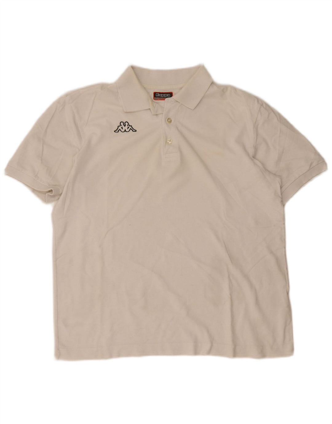 Kappa Herren Poloshirt XL Weiße Baumwolle