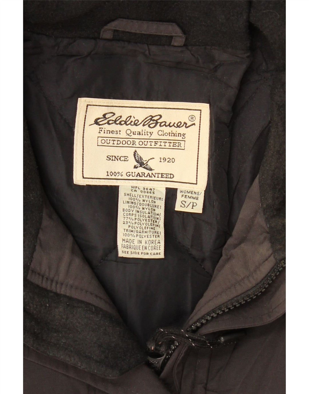 EDDIE BAUER Damen Weather Edge Windjacke UK 10 Small Schwarz