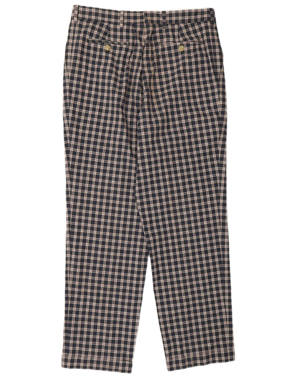 Lacoste Herren-Chinohose mit Pegged, Größe 44, L, W34, L31, Marineblau kariert