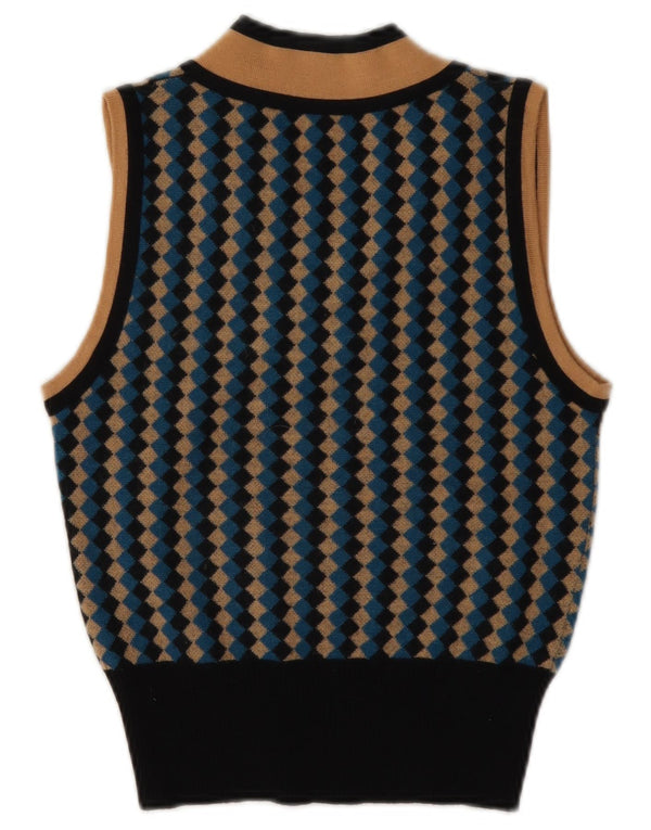Emanuel Ungaro Damen Weste Tank Top UK 10 Small Mehrfarbig Geometrisch