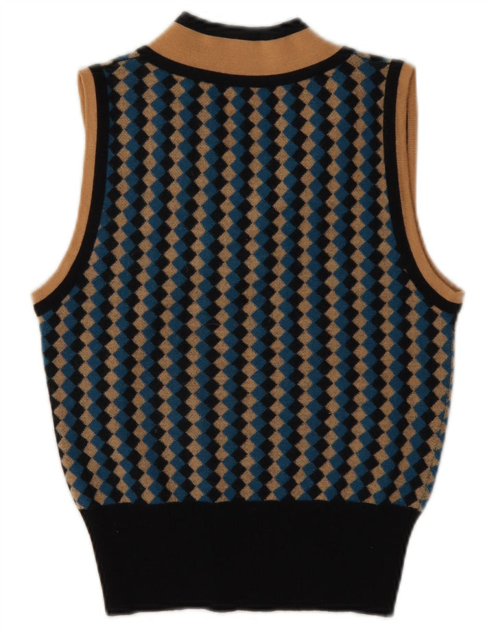 Emanuel Ungaro Damen Weste Tank Top UK 10 Small Mehrfarbig Geometrisch