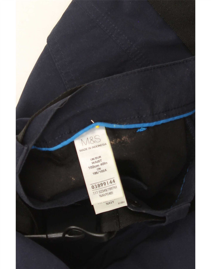 Marks & Spencer Herren Cargoshorts W40 XL Marineblau Baumwolle