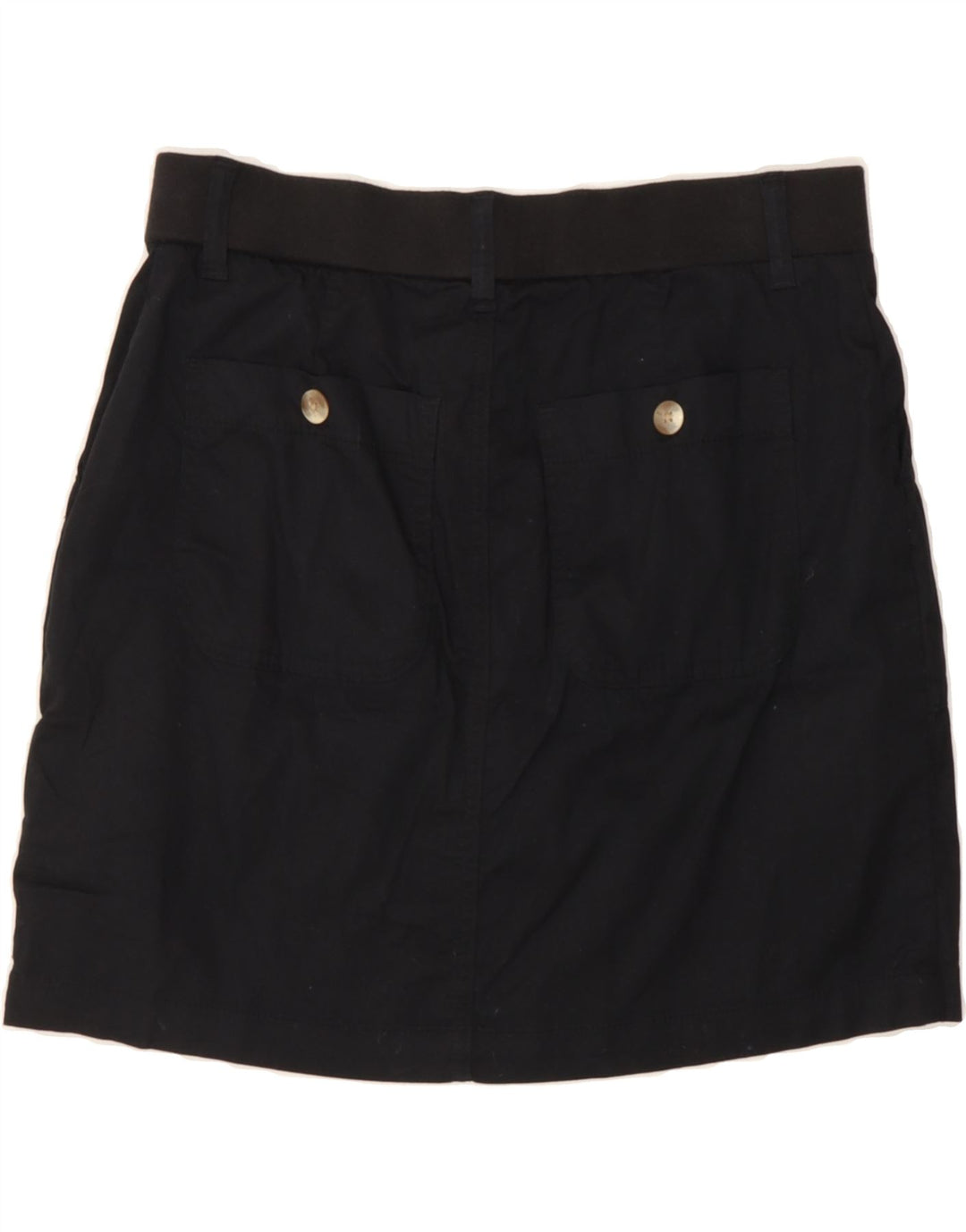 LEE Womens Mid Rise Regular Fit Mini Skirt US 6 Medium W30 Black Cotton Vintage Lee and Second-Hand Lee from Messina Hembry 